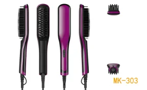 Professional hair straightening brush